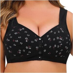 Daisy Bra • Snap Closure Lightly Lined Sports Bra